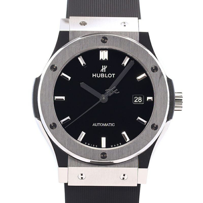 【中古】HUBLOT CLASSIC FUSION TITANIUM BLACK SHINY JAPAN LIMITED EDITION ウブロ クラシック・フュージョン チタニウム ブラックシャイニー 日本限定 542.NX.1270.RX