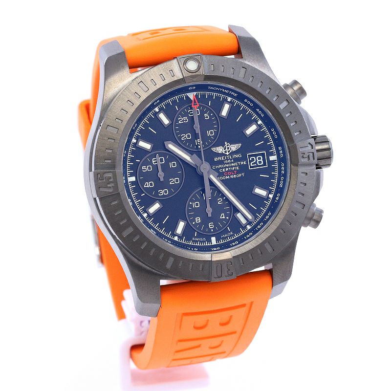 【中古】BREITLING COLT CHRONOGRAPH AUTOMATIC BLACKSTEEL ブライトリング コルト クロノグラフ オートマチック ブラックスチール M1338810/BF01/174SS/A20S.1 (M181B01VPR)