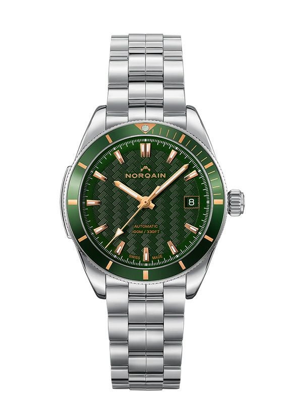 NORQAIN ADVENTURE SPORT 37MM GREEN & GOLD ノルケイン アドベンチャー スポーツ 37MM グリーン&ゴールド N1800.08S01.E01.S01