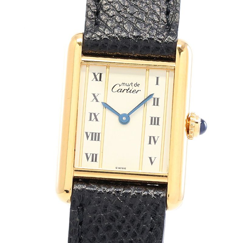 【中古】CARTIER MUST TANK SMALL MODEL VERMEIL カルティエ マストタンクSM ヴェルメイユ W1003053