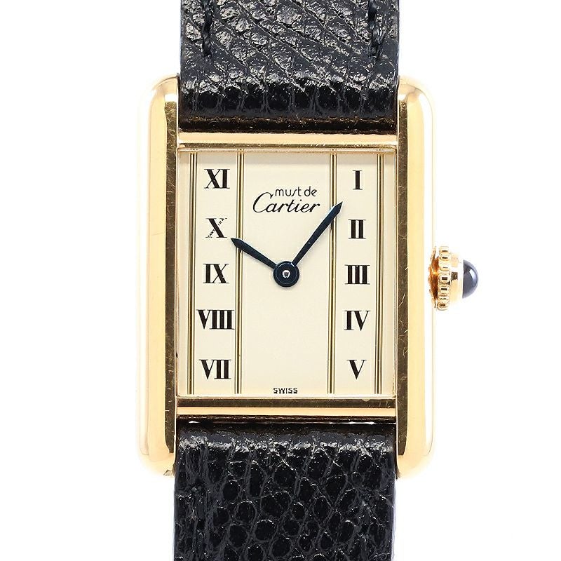 【中古】CARTIER MUST TANK SMALL MODEL VERMEIL カルティエ マストタンクSM ヴェルメイユ W1003053