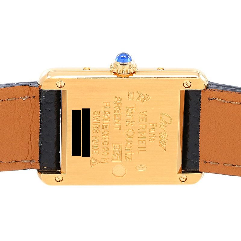 【中古】CARTIER MUST TANK SMALL MODEL VERMEIL カルティエ マストタンクSM ヴェルメイユ W1003053