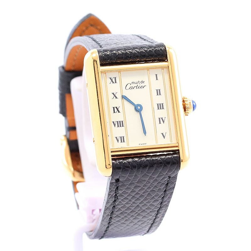 【中古】CARTIER MUST TANK SMALL MODEL VERMEIL カルティエ マストタンクSM ヴェルメイユ W1003053
