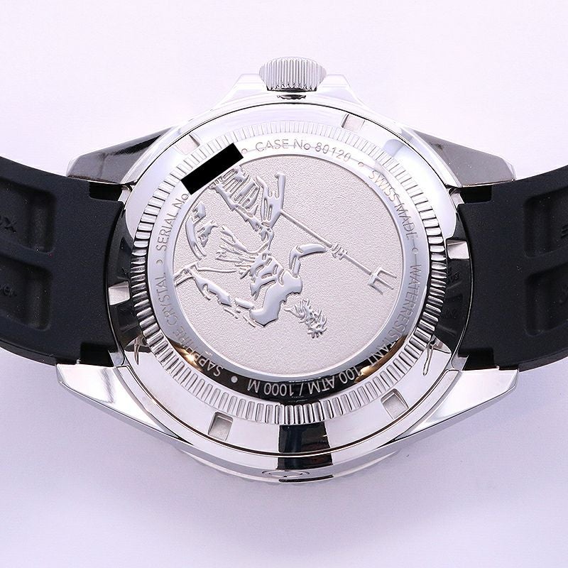 【中古】EDOX SKYDIVER NEPTUNIAN AUTOMATIC エドックス スカイダイバー ネプチュニアン オートマティック 80120-3NCA-BUIDN