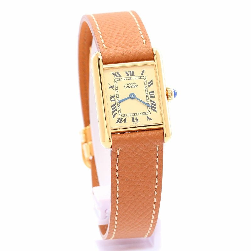 【中古】CARTIER MUST TANK SMALL MODEL VERMEIL カルティエ マストタンクSM ヴェルメイユ W1003154