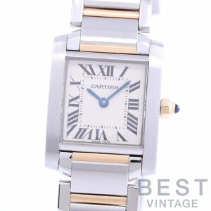 【中古】CARTIER TANK FRANCAISE SMALL MODEL カルティエ タンクフランセーズSM W51007Q4