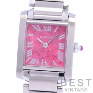 【中古】CARTIER TANK FRANCAISE SMALL MODEL 2006 CHRISTMAS LIMITED カルティエ タンクフランセーズSM 2006クリスマス限定モデル W51030Q3