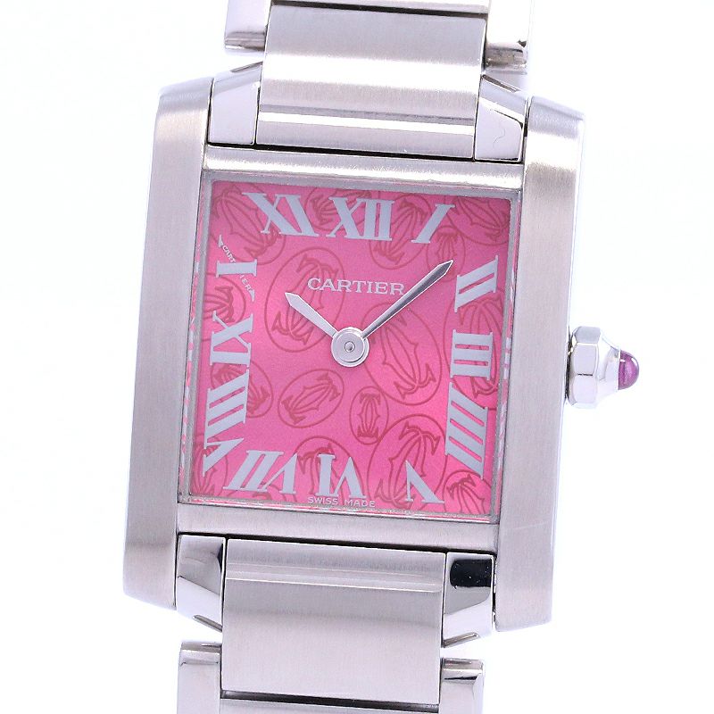 【中古】CARTIER TANK FRANCAISE SMALL MODEL 2006 CHRISTMAS LIMITED カルティエ タンクフランセーズSM 2006クリスマス限定モデル W51030Q3