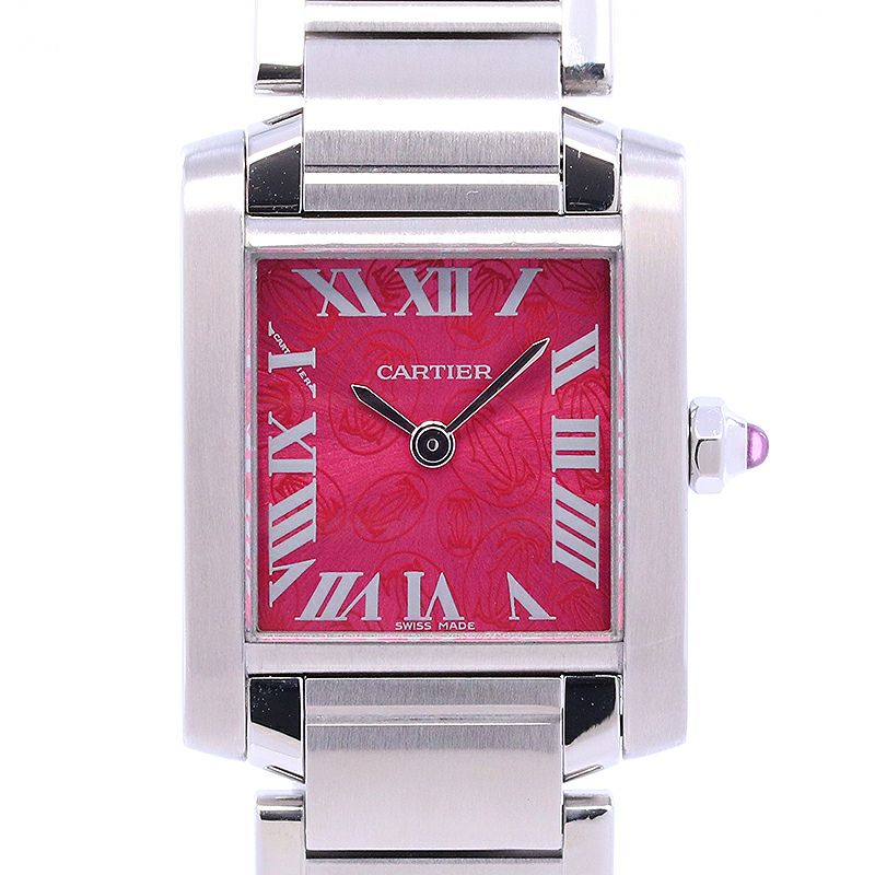 【中古】CARTIER TANK FRANCAISE SMALL MODEL 2006 CHRISTMAS LIMITED カルティエ タンクフランセーズSM 2006クリスマス限定モデル W51030Q3