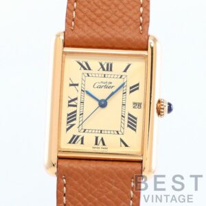 【中古】CARTIER MUST TANK LARGE MODEL JUMBO VERMEIL カルティエ マストタンクLM ジャンボ ヴェルメイユ W1017454