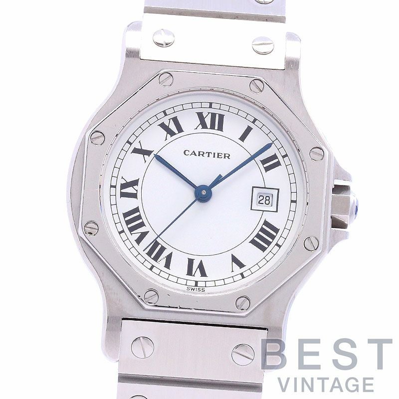 【中古】CARTIER SANTOS RONDE LARGE MODEL / SANTOS OCTAGON LARGE MODEL カルティエ サントスロンドLM / サントスオクタゴンLM 81037188