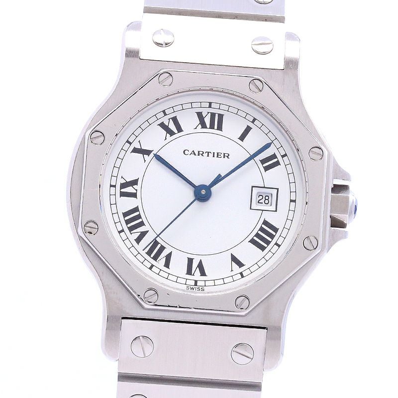 【中古】CARTIER SANTOS RONDE LARGE MODEL / SANTOS OCTAGON LARGE MODEL カルティエ サントスロンドLM / サントスオクタゴンLM 81037188
