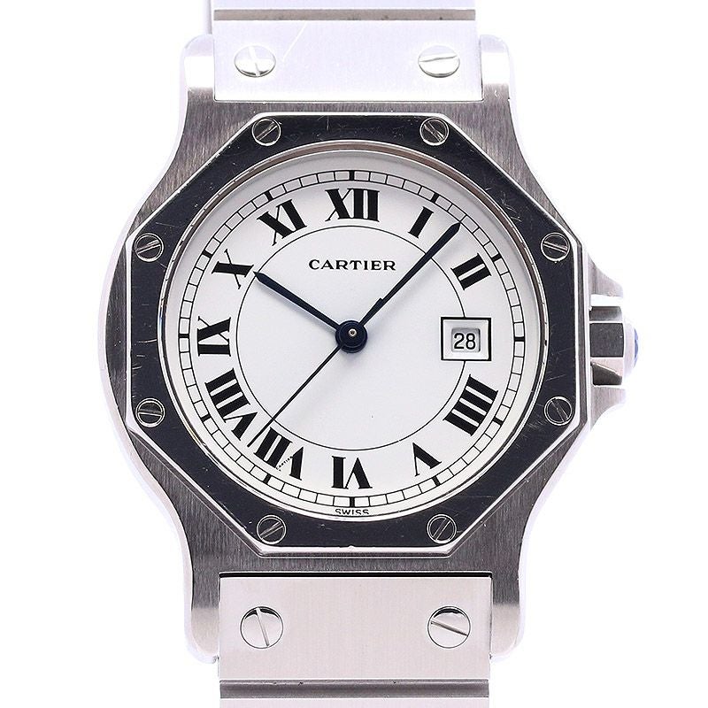 【中古】CARTIER SANTOS RONDE LARGE MODEL / SANTOS OCTAGON LARGE MODEL カルティエ サントスロンドLM / サントスオクタゴンLM 81037188