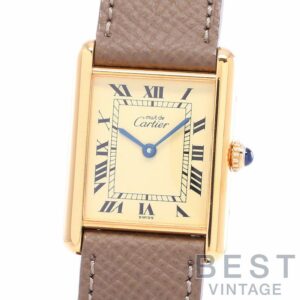 【中古】CARTIER MUST TANK LARGE MODEL VERMEIL カルティエ マストタンクLM ヴェルメイユ W1002753