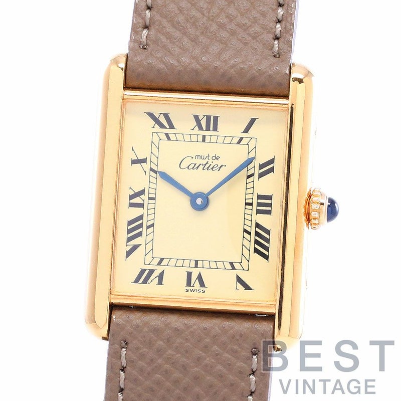 【中古】CARTIER MUST TANK LARGE MODEL VERMEIL カルティエ マストタンクLM ヴェルメイユ W1002753