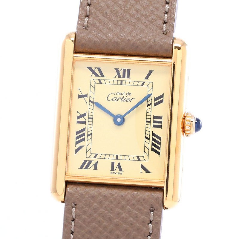 【中古】CARTIER MUST TANK LARGE MODEL VERMEIL カルティエ マストタンクLM ヴェルメイユ W1002753