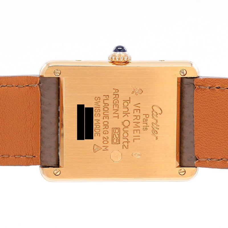 【中古】CARTIER MUST TANK LARGE MODEL VERMEIL カルティエ マストタンクLM ヴェルメイユ W1002753