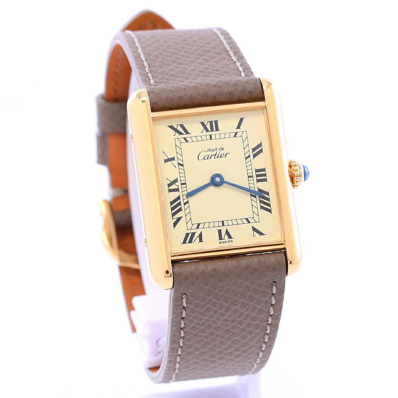 【中古】CARTIER MUST TANK LARGE MODEL VERMEIL カルティエ マストタンクLM ヴェルメイユ W1002753