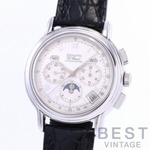 【中古】ZENITH CHRONOMASTER TRIPLE CALENDAR EL PRIMERO MOONPHASE ゼニス クロノマスター トリプルカレンダー ムーンフェイズ 14/01.0240.410