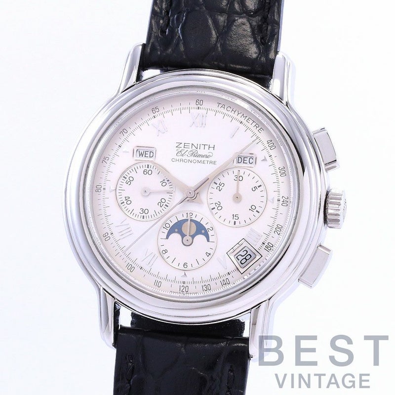 【中古】ZENITH CHRONOMASTER TRIPLE CALENDAR EL PRIMERO MOONPHASE ゼニス クロノマスター トリプルカレンダー ムーンフェイズ 14/01.0240.410