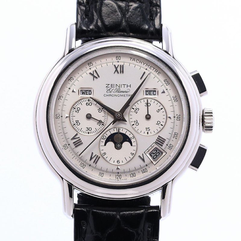 【中古】ZENITH CHRONOMASTER TRIPLE CALENDAR EL PRIMERO MOONPHASE ゼニス クロノマスター トリプルカレンダー ムーンフェイズ 14/01.0240.410