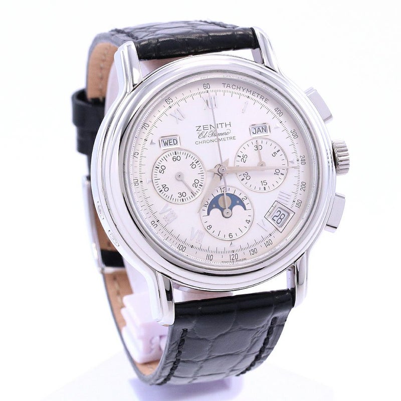 【中古】ZENITH CHRONOMASTER TRIPLE CALENDAR EL PRIMERO MOONPHASE ゼニス クロノマスター トリプルカレンダー ムーンフェイズ 14/01.0240.410