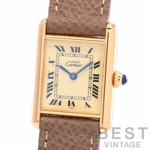 【中古】CARTIER MUST TANK SMALL MODEL VERMEIL カルティエ マストタンクSM ヴェルメイユ W1003154