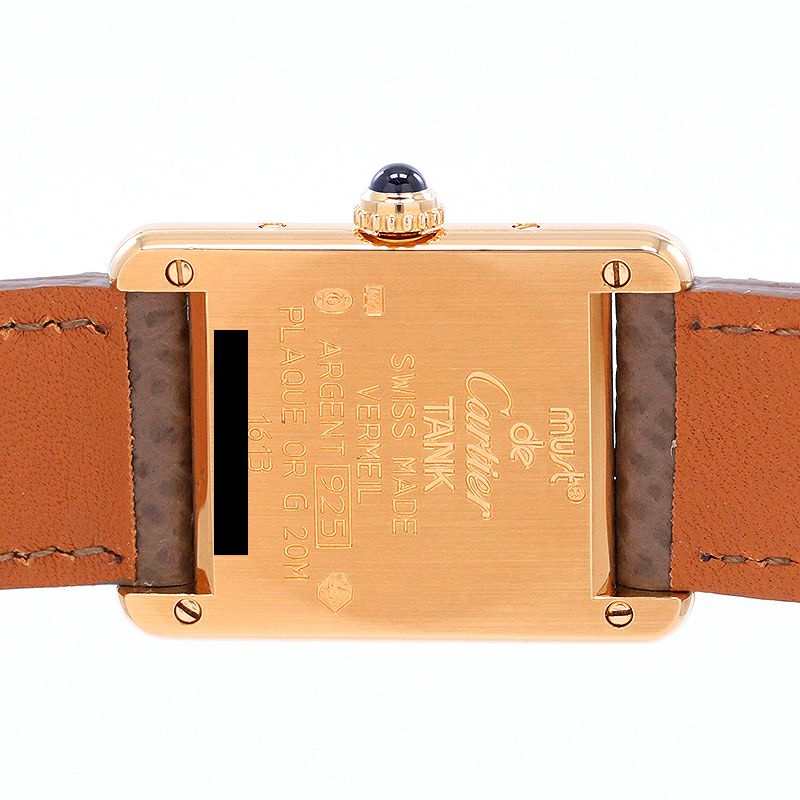 【中古】CARTIER MUST TANK SMALL MODEL VERMEIL カルティエ マストタンクSM ヴェルメイユ W1003154