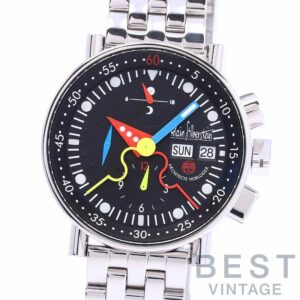 【中古】ALAIN SILBERSTEIN CHRONO BAUHAUS DAY-DATE アラン・シルベスタイン クロノバウハウス デイデイト LWO5100