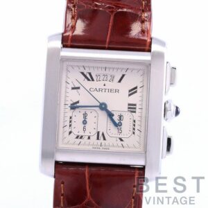 【中古】CARTIER TANK FRANCAISE EXTRA-EXTRA-LARGE MODEL CHRONO REFLEX カルティエ タンクフランセーズ XXL クロノリフレックス W5101455
