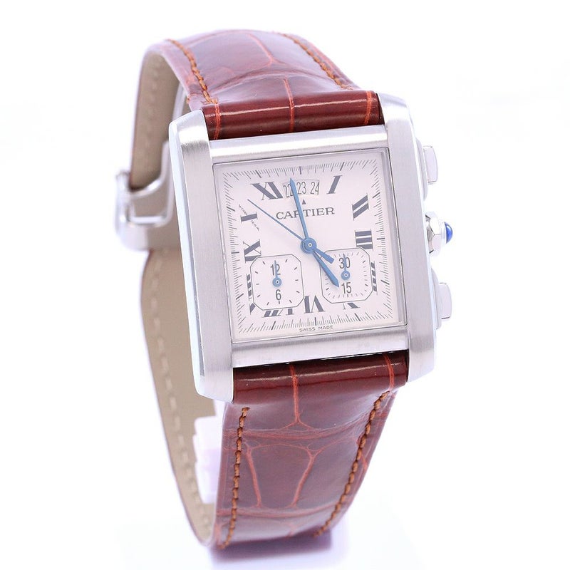 【中古】CARTIER TANK FRANCAISE EXTRA-EXTRA-LARGE MODEL CHRONO REFLEX カルティエ タンクフランセーズ XXL クロノリフレックス W5101455