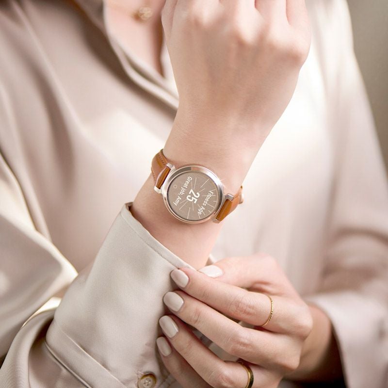 GARMIN Lily 2 Classic Tan Leather / Cream Gold ガーミン リリー2 クラシック タンレザー / クリームゴールド 010-02839-50
