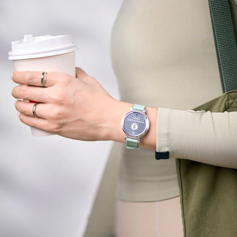 GARMIN Lily 2 Classic Sage Gray Nylon / Silver ガーミン リリー2 クラシック セージグレー ナイロン / シルバー 010-02839-53
