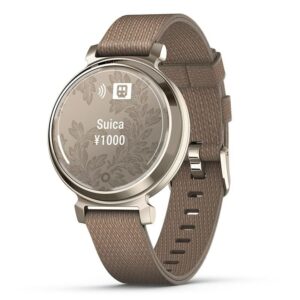 GARMIN Lily 2 Classic Coffee Nylon / Cream Gold ガーミン リリー2 クラシック コーヒー ナイロン / クリームゴールド 010-02839-52
