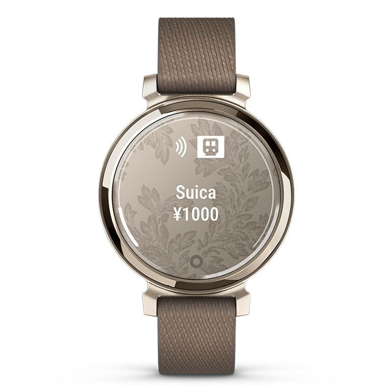 GARMIN Lily 2 Classic Coffee Nylon / Cream Gold ガーミン リリー2 クラシック コーヒー ナイロン / クリームゴールド 010-02839-52