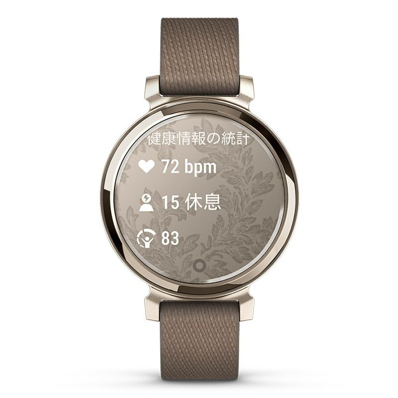 GARMIN Lily 2 Classic Coffee Nylon / Cream Gold ガーミン リリー2 クラシック コーヒー ナイロン / クリームゴールド 010-02839-52