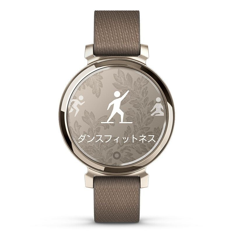 GARMIN Lily 2 Classic Coffee Nylon / Cream Gold ガーミン リリー2 クラシック コーヒー ナイロン / クリームゴールド 010-02839-52