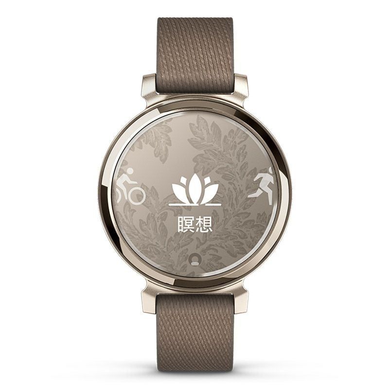 GARMIN Lily 2 Classic Coffee Nylon / Cream Gold ガーミン リリー2 クラシック コーヒー ナイロン / クリームゴールド 010-02839-52