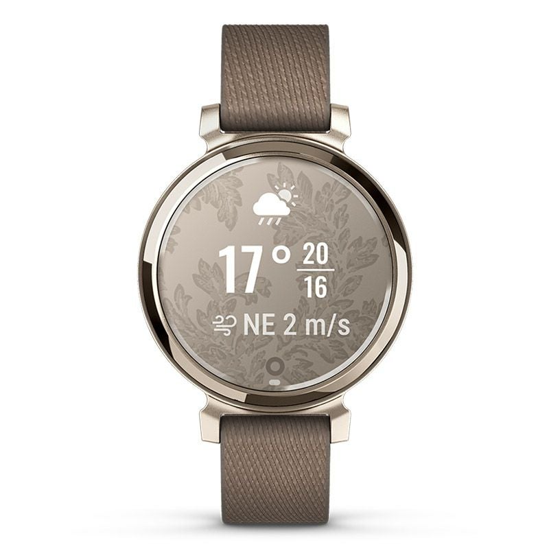 GARMIN Lily 2 Classic Coffee Nylon / Cream Gold ガーミン リリー2 クラシック コーヒー ナイロン / クリームゴールド 010-02839-52