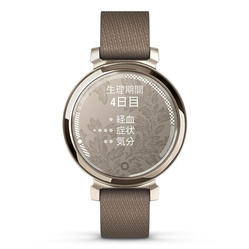 GARMIN Lily 2 Classic Coffee Nylon / Cream Gold ガーミン リリー2 クラシック コーヒー ナイロン / クリームゴールド 010-02839-52
