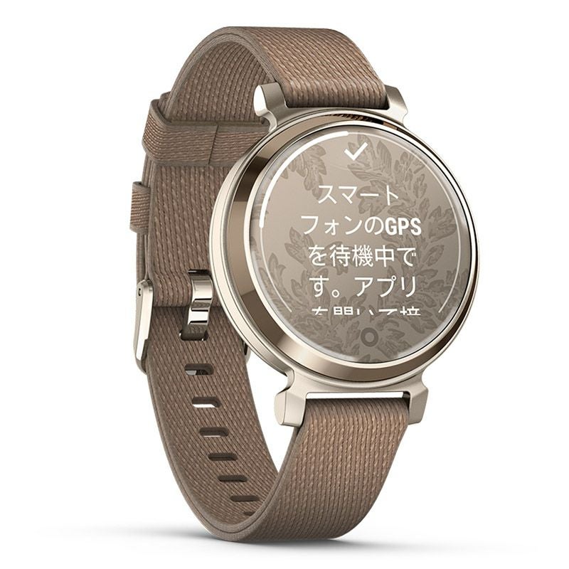 GARMIN Lily 2 Classic Coffee Nylon / Cream Gold ガーミン リリー2 クラシック コーヒー ナイロン / クリームゴールド 010-02839-52