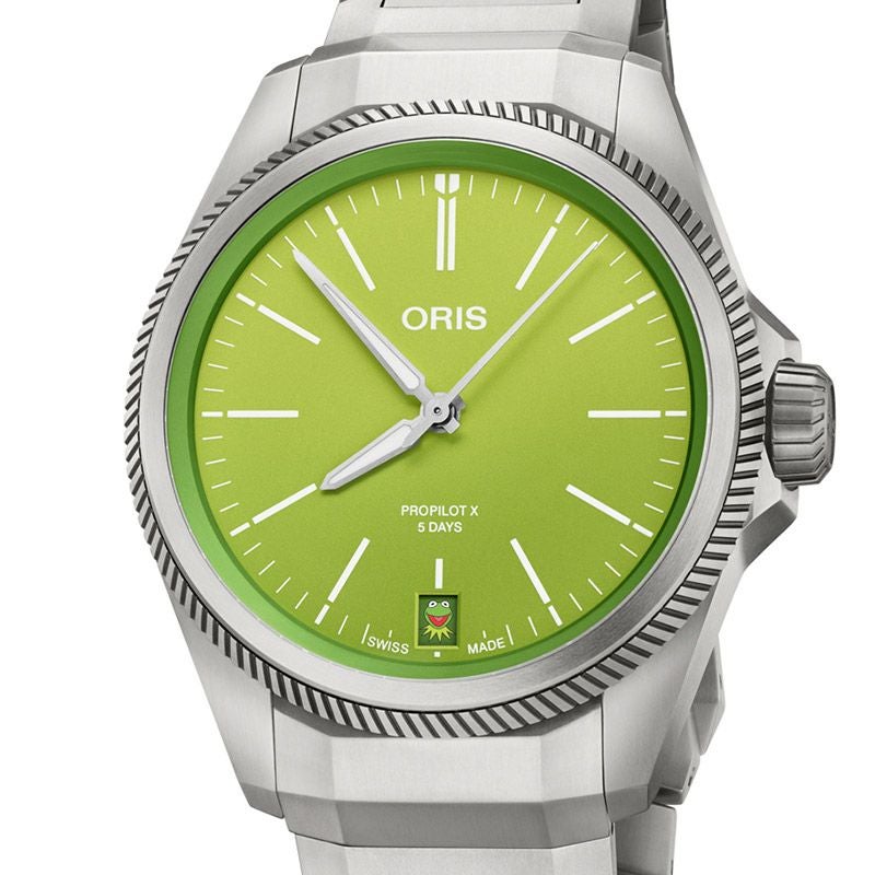 ORIS propilotx kermit edition オリス プロパイロットXカーミットエディション 01 400 7778 7157-Set