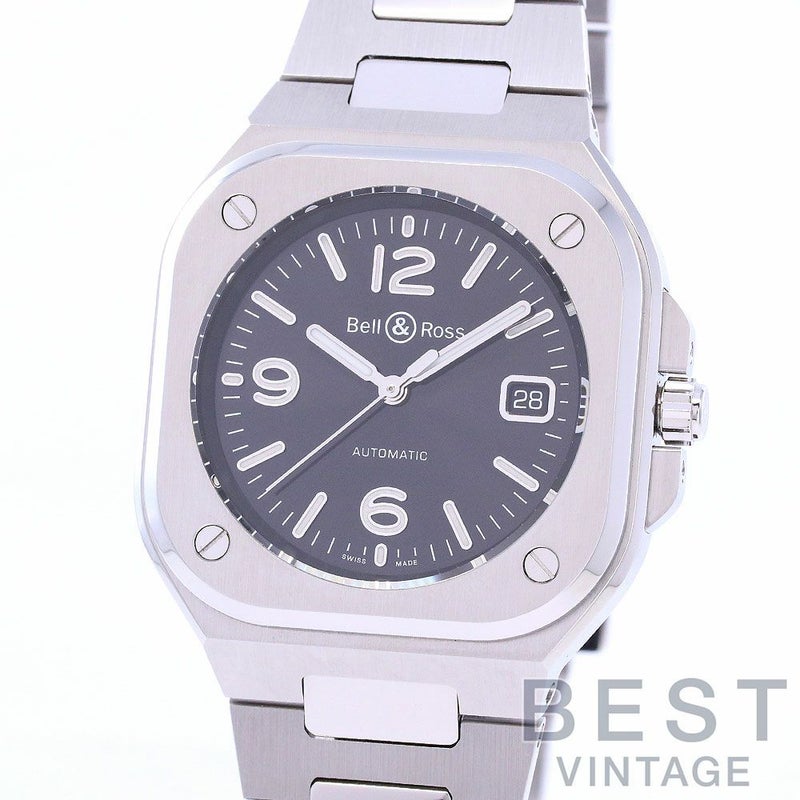 【中古】BELL & ROSS BR05 AUTO BLACK STEEL ベル&ロス BR05 オート・ブラック・スティール BR05A-BL-ST/SST