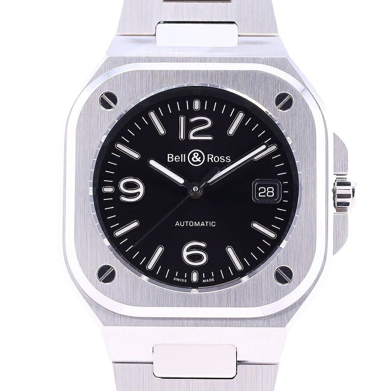 【中古】BELL & ROSS BR05 AUTO BLACK STEEL ベル&ロス BR05 オート・ブラック・スティール BR05A-BL-ST/SST