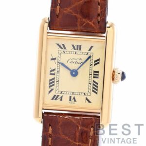 【中古】CARTIER MUST TANK SMALL MODEL VERMEIL カルティエ マストタンク ヴェルメイユ SM W1003153