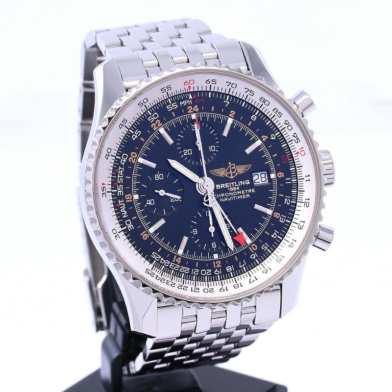 【中古】BREITLING NAVITIMER WORLD ブライトリング ナビタイマー ワールド A2432212/B726/443A (A242B26NP)