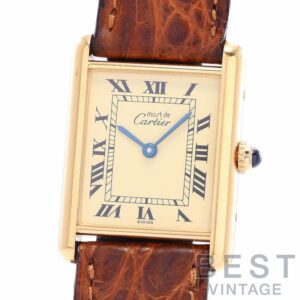 【中古】CARTIER MUST TANK LARGE MODEL VERMEIL カルティエ マストタンク ヴェルメイユLM W1002753