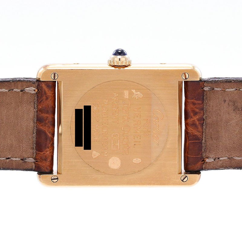 【中古】CARTIER MUST TANK LARGE MODEL VERMEIL カルティエ マストタンク ヴェルメイユLM W1002753