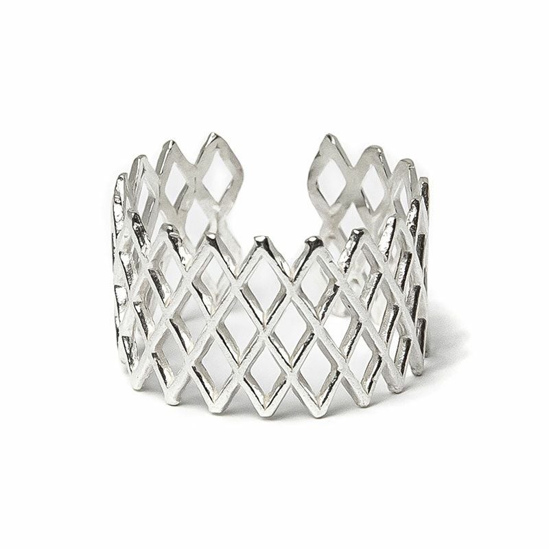 BYOKA LATTICE RING-2 SILVER R1702 ビョーカ リング シルバー R1702