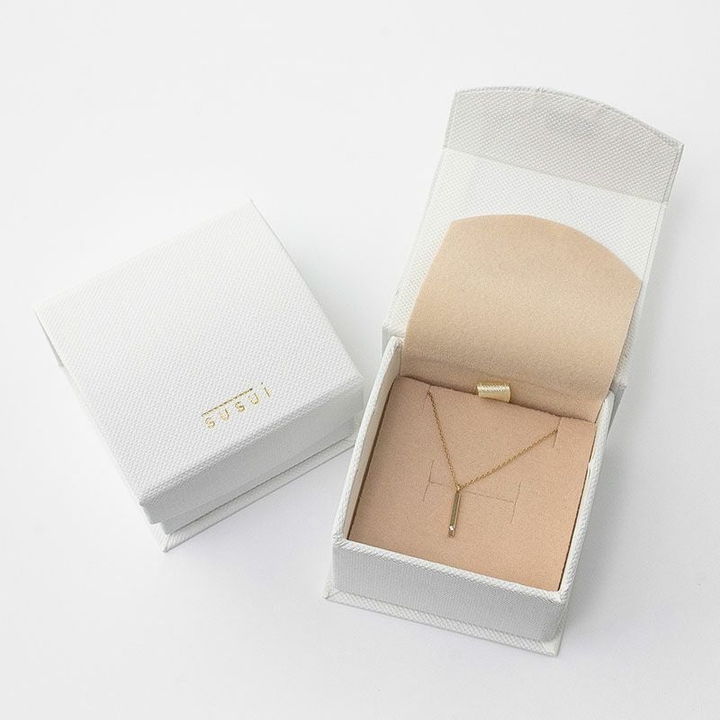 susui シュスイ ネックレス 10金 シンプルネックレス 一粒ダイヤ K10-SN03D